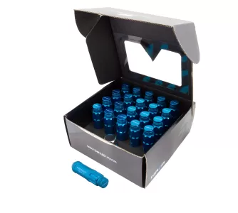 Universal (12 x 1.25) (20 Lug Nut Set) (Blue) (Locking)