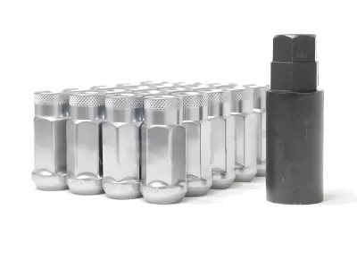 Universal (14 x 1.5) (20 Lug Nut Set) (Silver)