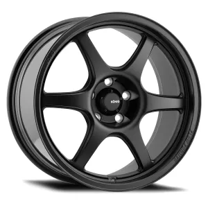 Universal (18x8.5, 5x108, 43mm, Matte Black) (Less Concave)